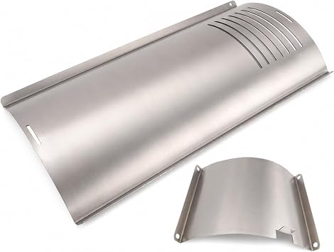 59104 Flame Broiler Cover & Bottom Replacement Parts Kit for Louisiana CS570 & LG900 Pellet Grills Parts, Heavy-Duty Steel Adjustable Grill Slide Cover for Louisiana Pellet Grills Accessories