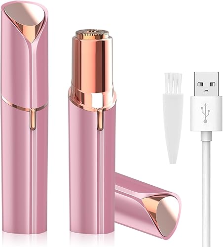 Removedor de vello facial, afeitadora para mujeres, recargable por USB, IPX6, impermeable, para labios, cuerpo, brazos, bigotes, pelusa y barbilla