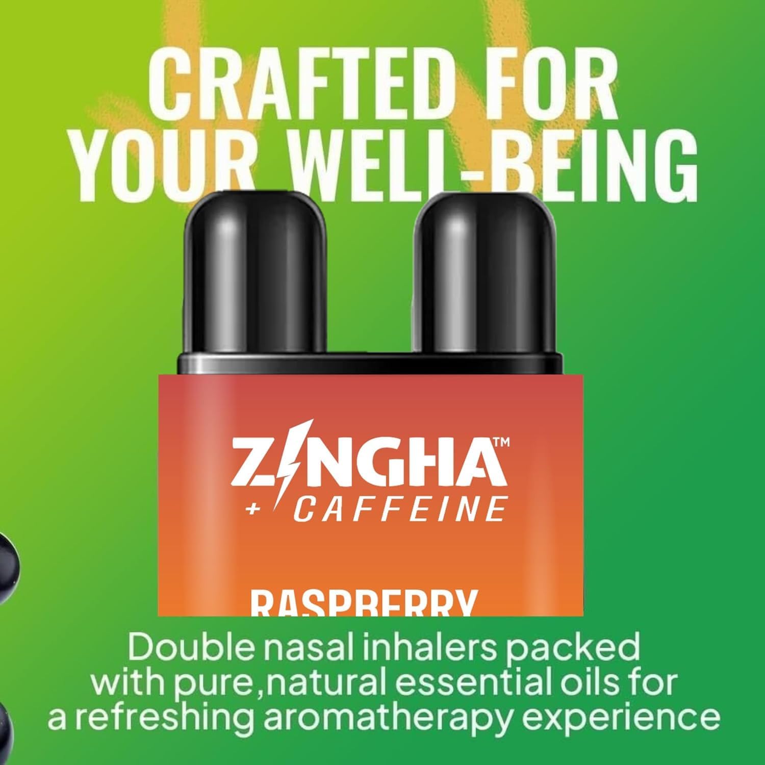 Caffeinated Nasal Inhaler Stick - 4 Pack Fruit Burst - Natural Energy Support with Peppermint & Eucalyptus Essential Oils for Focus, Alertness and Mental Clarity - Image 4