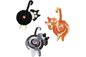 Cat Decor: 3PCS Cat Coaster Woven Cat Creative Cute