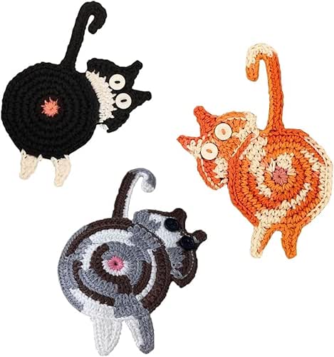 Drink Coaster | Cat Gifts for Cat Lovers,Fun Woven Creative