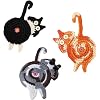 Coasters Gifts for Cat Lovers 3PCS Cat Coaster Woven Creative Cat Coaster