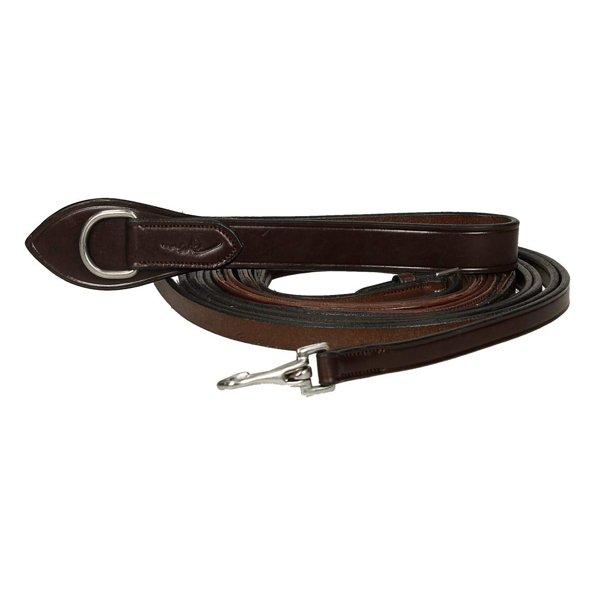 Dy'on Riendas de cuero New English Huntergrip en tamaño: Completo (EU). - marrón - Completo