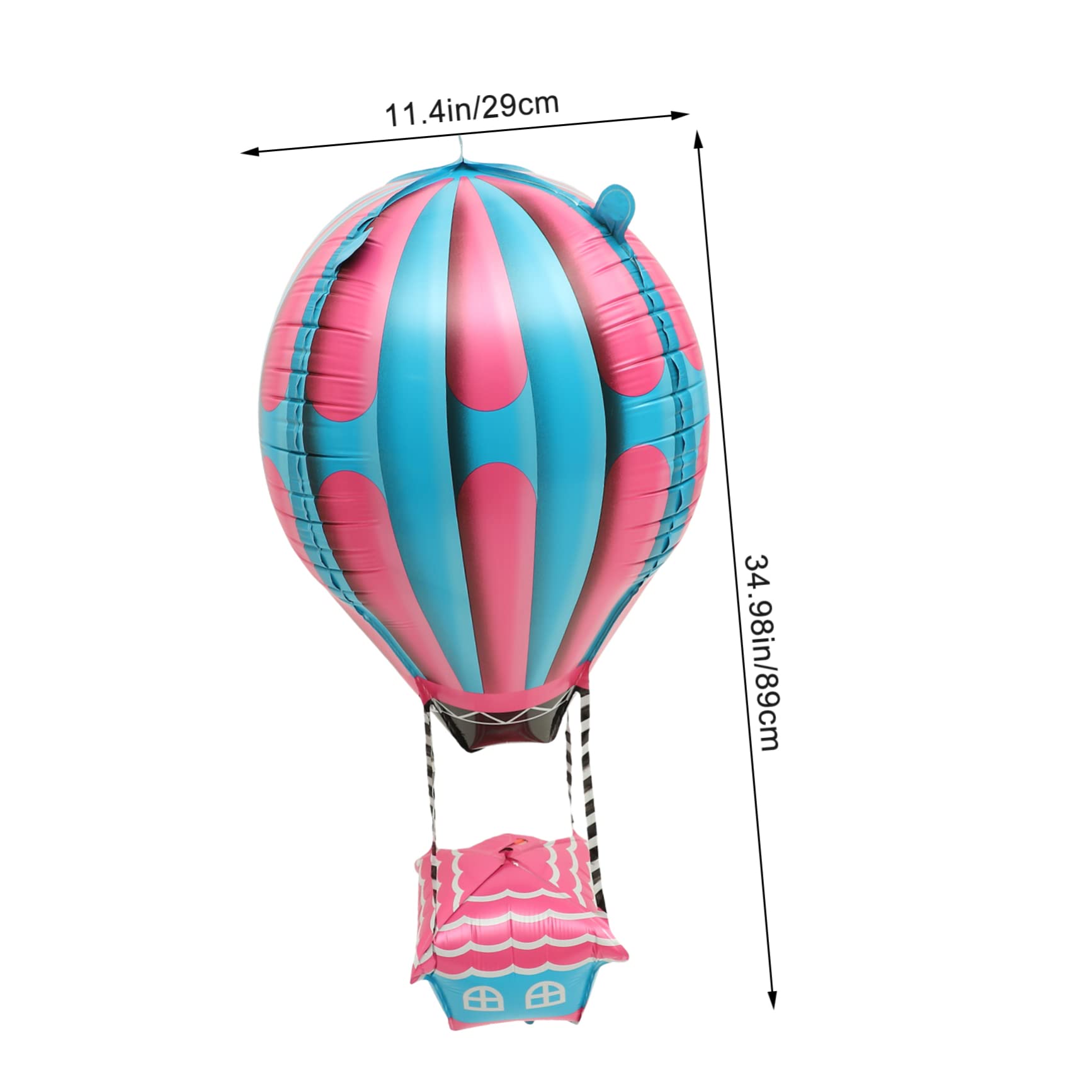 OUNONA 4pièces Décorations Montgolfière Aluminium Pour Anniversaire Fête Et Mariage Ballons Colorés Et Charmants Pour Événements Spéciaux