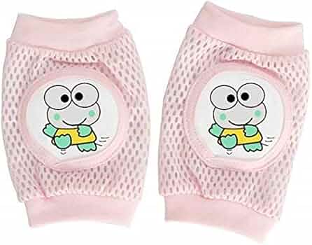 Lot De 4 Paires De Genouillères Pour Bébé Qui Rampe - Coton Doux Et Antidérapant, 0-24 Mois