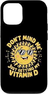 iPhone 15 Funny Sun Tanning Vitamin D Summer Case