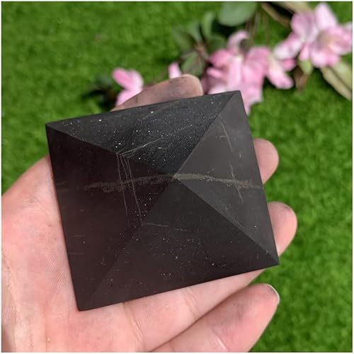 Miniatura 5 de XJGPOH Meditación curativa pirámide de shungita piedra de cristal curativa torre de hipografito para decoración del hogar manualidades decoración de