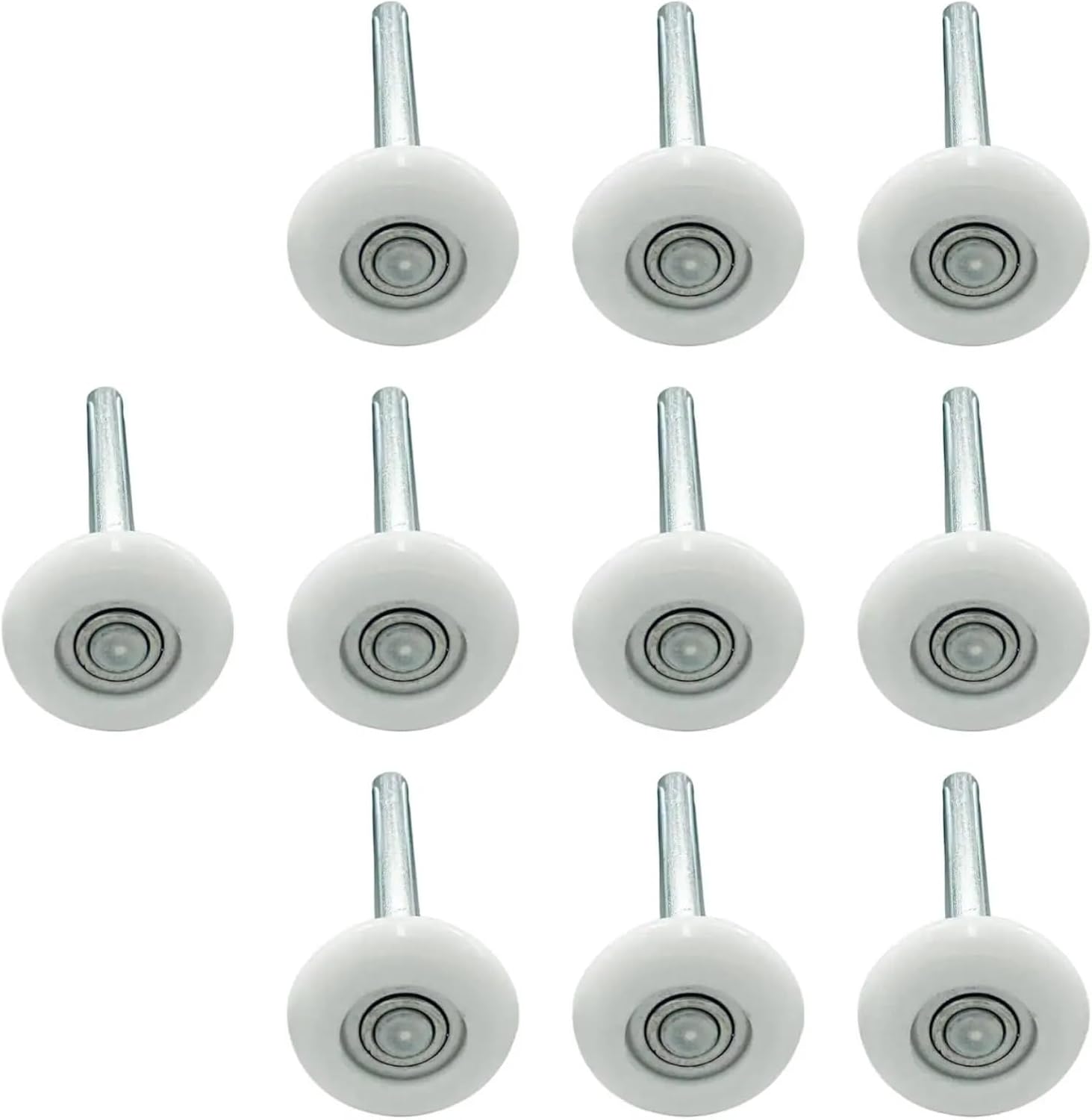 Durability 10Pcs Garage Door Rollers Replacement Sturdy Smooth Rolling Accessory for 2inch Tracks Easily Install Replace Parts 4inch Shaft