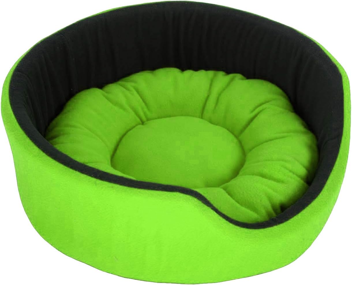 Fluffy's Polyester Luxurious Both Side Soft Dog/Cat Bed (Green, XL)