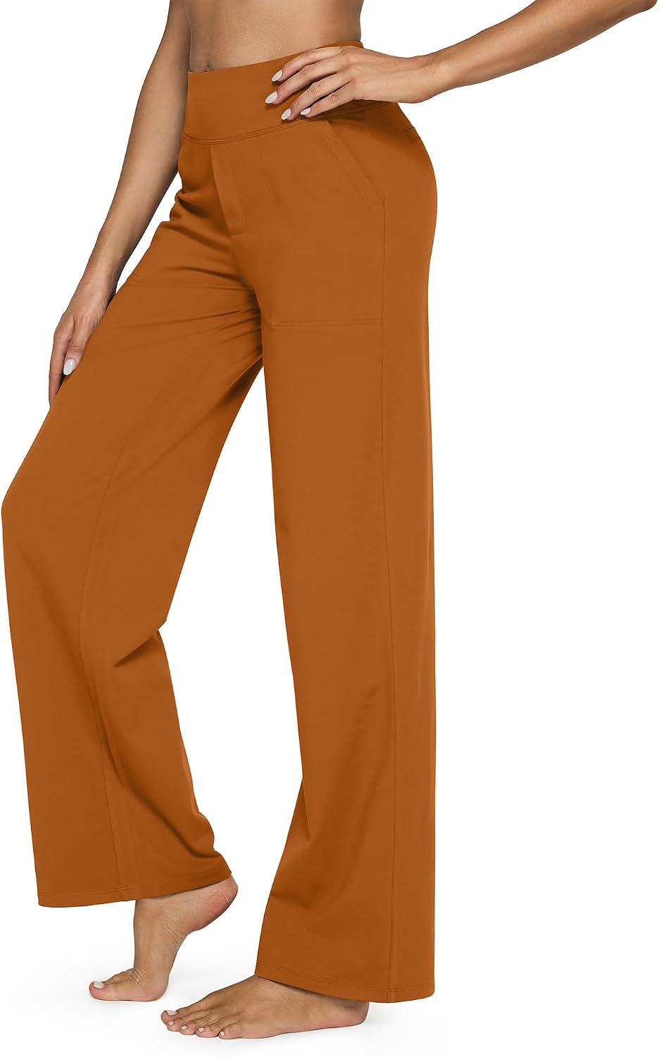 G4Free EverGoing Yoga Pants Women Wide Leg Pants with Pockets High Waist Stretch Dress Casual Sweatpants Petite/Regular/Tall thumbnail
