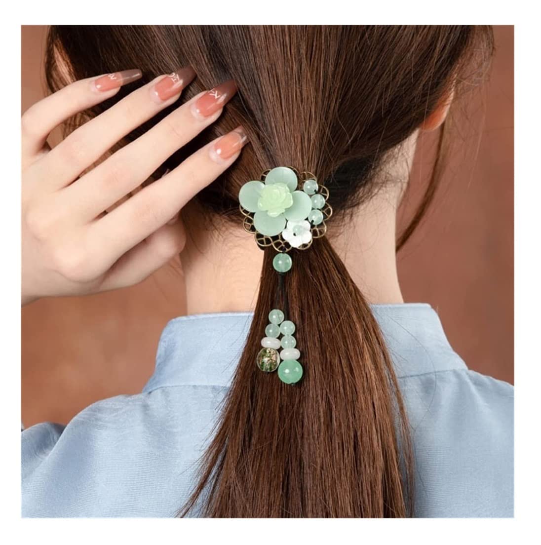Feste Elastici Capelli Fasce Per Capelli Da Donna Scrunchy Per Arricciati Spessi Nessuna Piega Corde Morbide Di Cavallo Decorazione