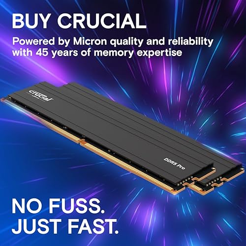 Miniatura 6 de Crucial Pro RAM 48GB Kit (2x24GB) DDR5 6000MHz (o 5600MHz o 5200MHz o 4800MHz) Memoria de escritorio CP2K24G60C48U5