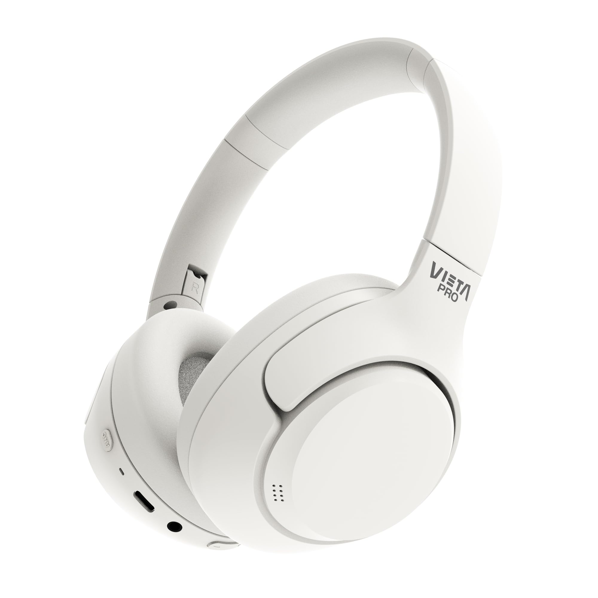Vieta Pro Auriculares Diadema Calm 2, Bluetooth, función Dual Pairing, cancelación Activa de Ruido hibrida y Modo Ambiente, Aux-in, micrófono, Diadema Ajustable. Batería 60 H.