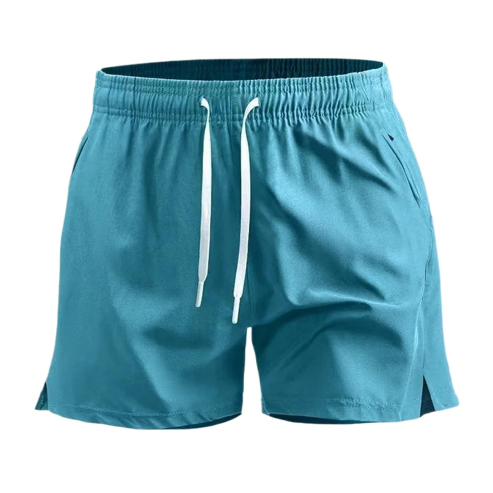 Short de running homme bleu en taille XS avec fentes latérales pour athlétisme