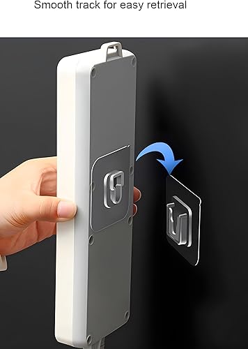 Miniatura 7 de 10 pares de ganchos de pared adhesivos transparentes de doble cara Kit de colgador de puerta montado Perchas adhesivas sin taladrar con ventosa
