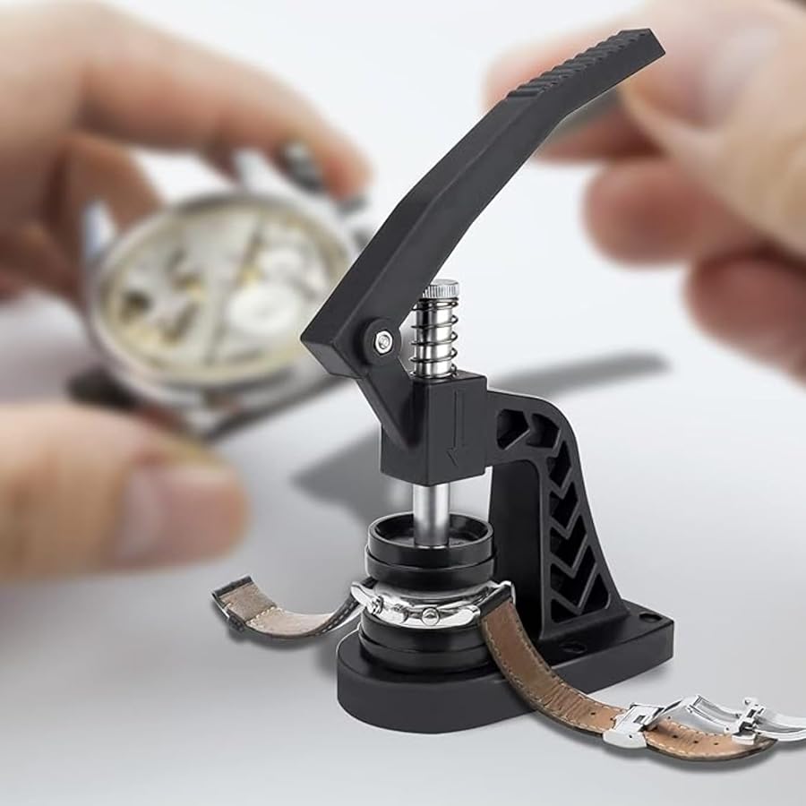 Kit Pressa Orologi Professionale - 12 Matrici Nylon Per Chiusura Casse | Diametro 18-50mm | Impermeabili - Foto 5