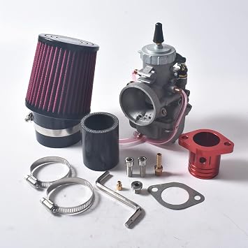 SJVLXHI VM34 Carburetor Kit, For GX390 / 420cc Predator,58mm Air Filter Red