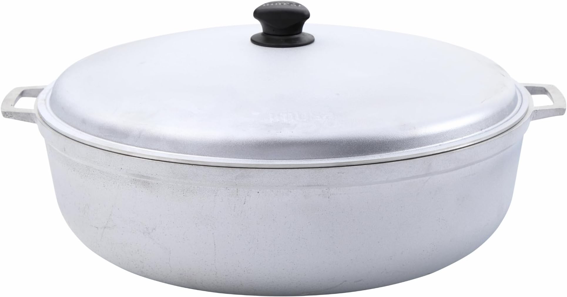 GAU-80508 Jumbo Traditional Natural Caldero for Cooking and Serving, 18 Quart, Silver