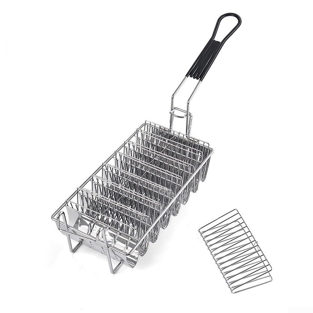 Cesta para Freír 8 Rejillas para acero Inoxidable Cesta para