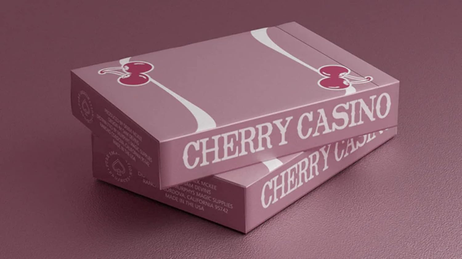 MJM Cherry Casino Flamingo Quartz (Pink) Playing Cards by Pure Imagination Projects