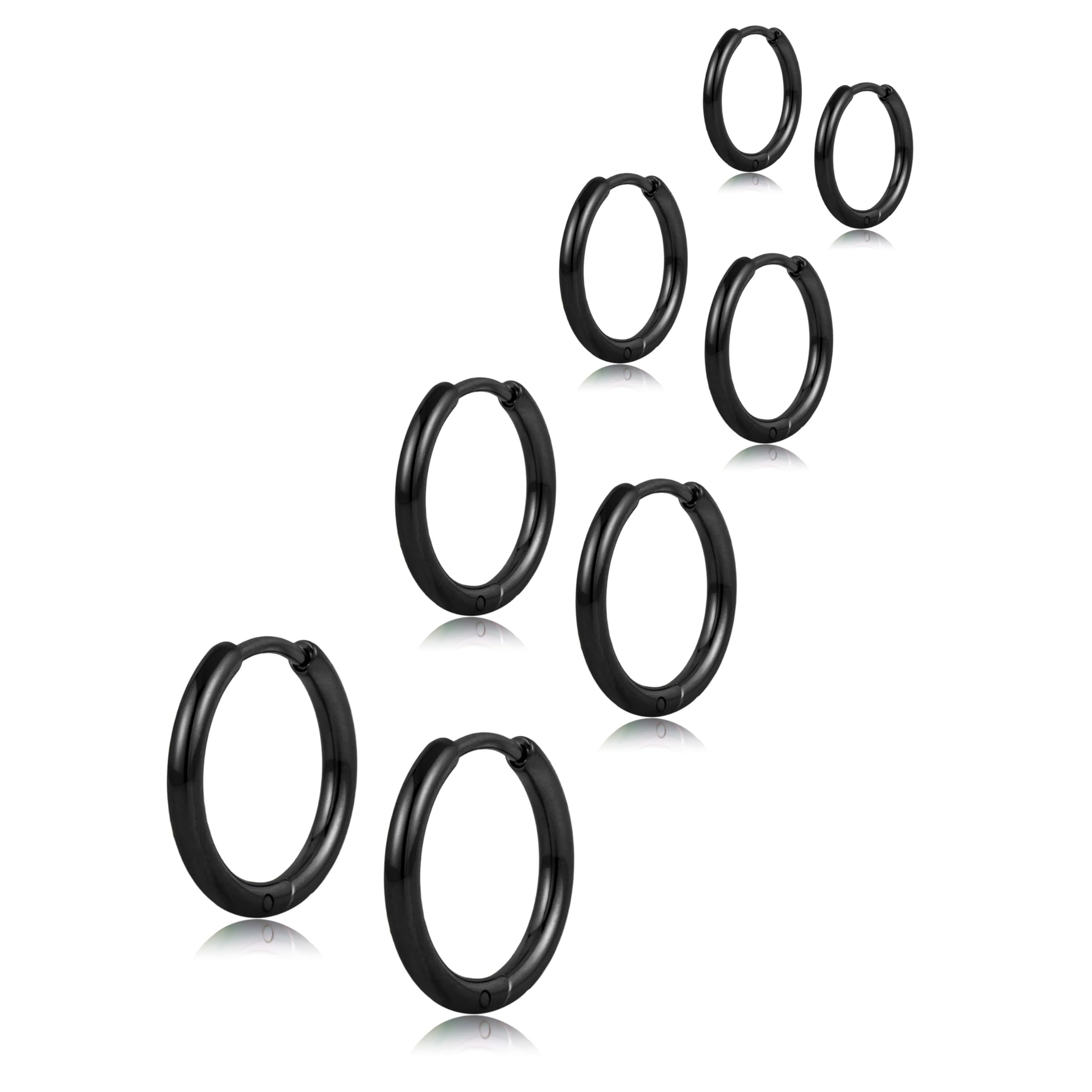 Small Gold Huggie Hoop Earrings Set for Women Men Hypoallergenic 14K Gold Plated Stack Cartilage Earrings, Multiple Piercing Lightweight Mini Thin Cute Dainty Trendy Jewelry Set Gifts for Women