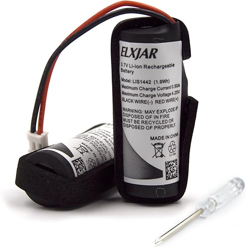 Paquete de 2 baterías de repuesto 3.7V LIS1442 para Sony PS3 Move Navigation Controller, 4-180-962-01, CECH-ZCS1E, CECH-ZCS1U