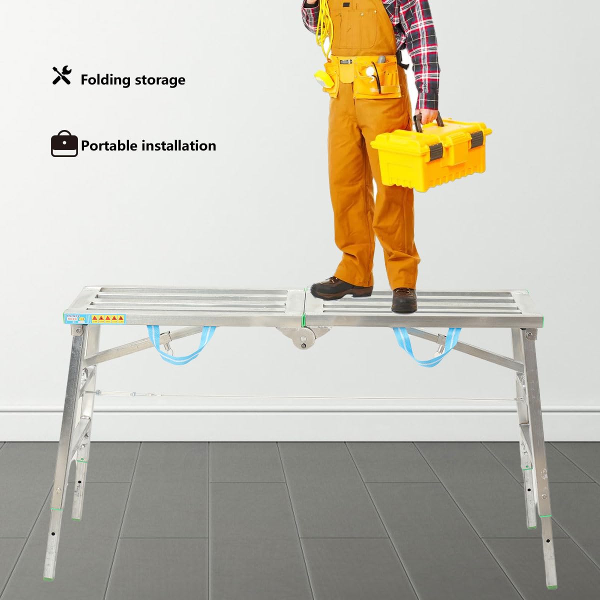 Plateforme de Travail en Aluminium Améliorée,Plate-Forme de Travail Pliable