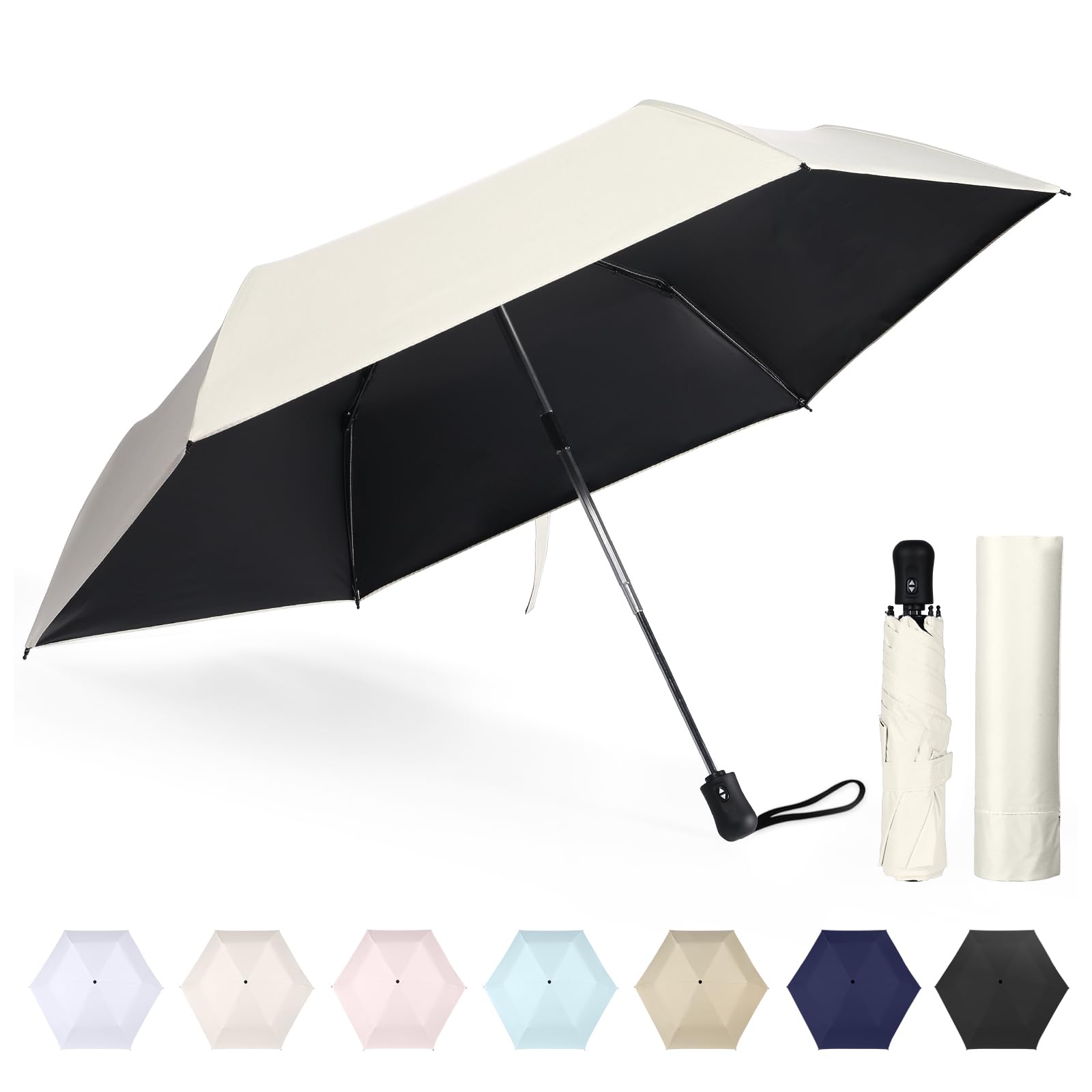 Amazon | 日傘 超軽量 185g-195g UVカット率 100% ワンタッチ