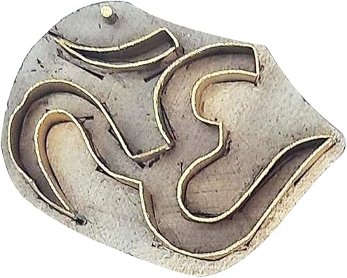 Miniatura 4 de Royal Kraft Sellos de madera de latón de hoja para impresión de bloques en arcilla, cerámica, tela Btag001