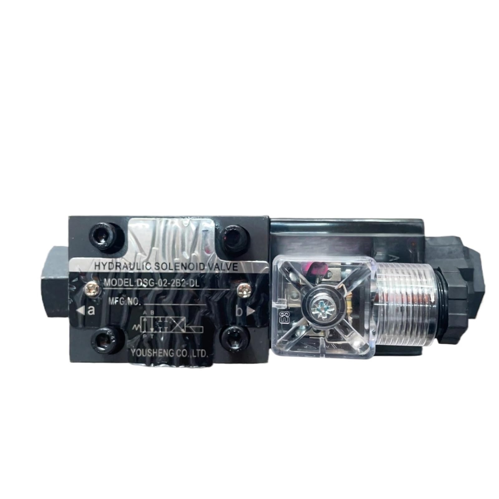 Électrovanne directionnelle DSG-02-3C2 hydraulique arrière d'huile CA 220V