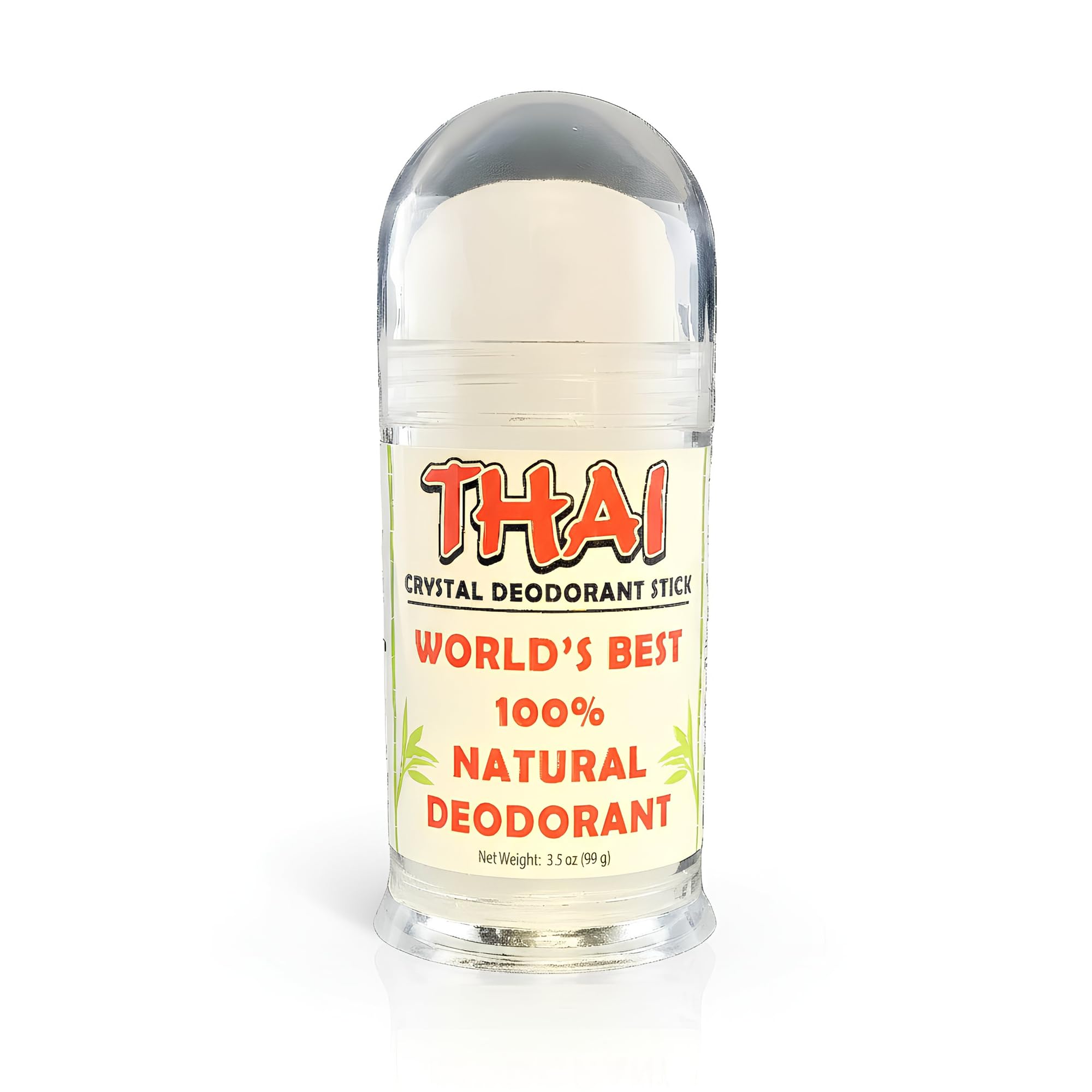 Thai Crystal Deodorant Stick | Natural Mineral Salt Potassium Alum Stone | Unscented, Aluminum Free, Hypoallergenic Deodorant for Women & Men | Thai Deodorant Stone – 3.5 oz