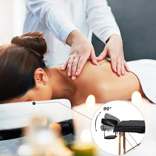 Miniatura 2 de Camilla de masaje portátil profesional para reiki 77pulgadas de largo y 30pulgadas de ancho acolchado de 4pulgadas