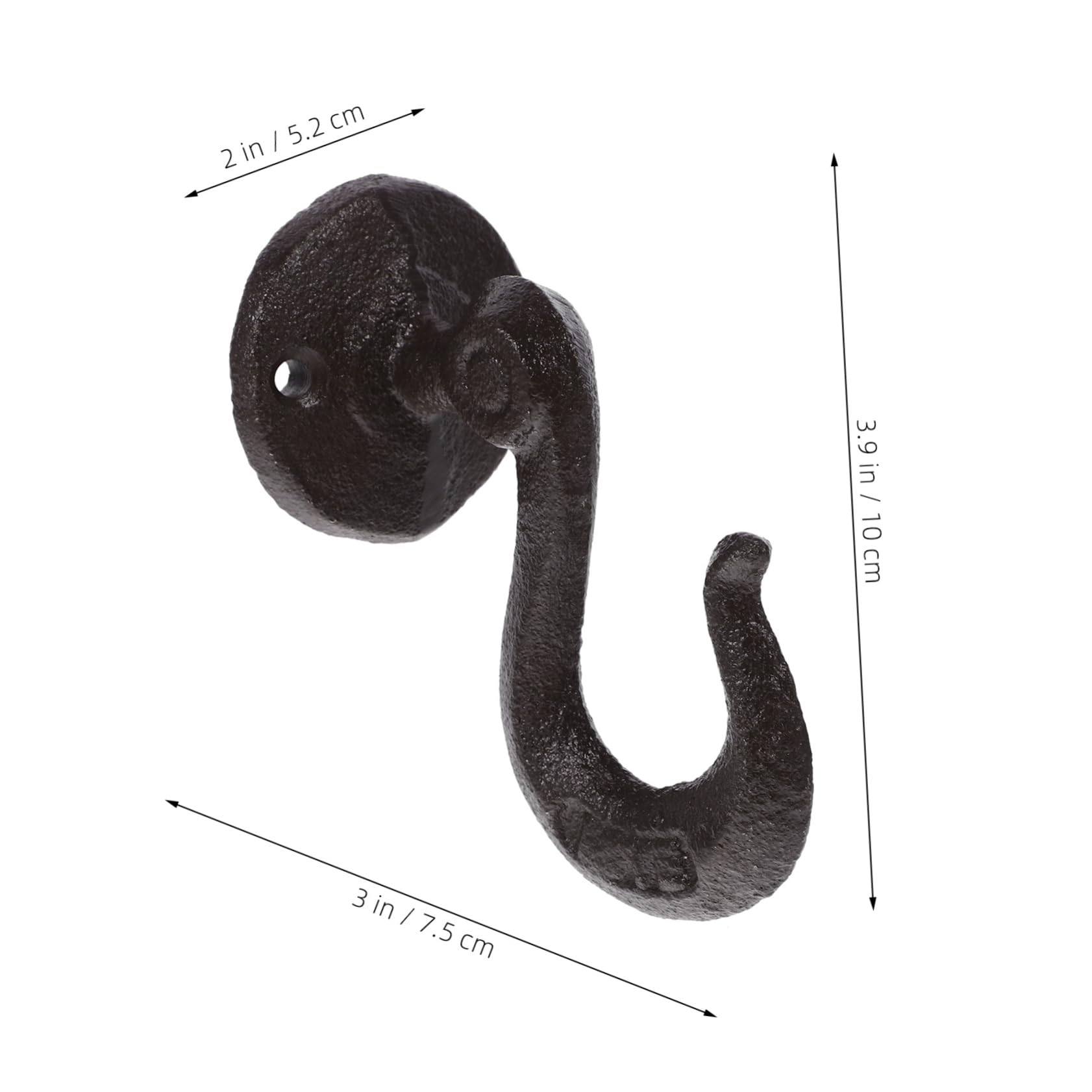 HOOTNEE Garage Cast Iron Wall Mounted Heavy Duty Hooks for Storage and Organization for Hanging Gardening Tools Home Decor and More Stylish and Design