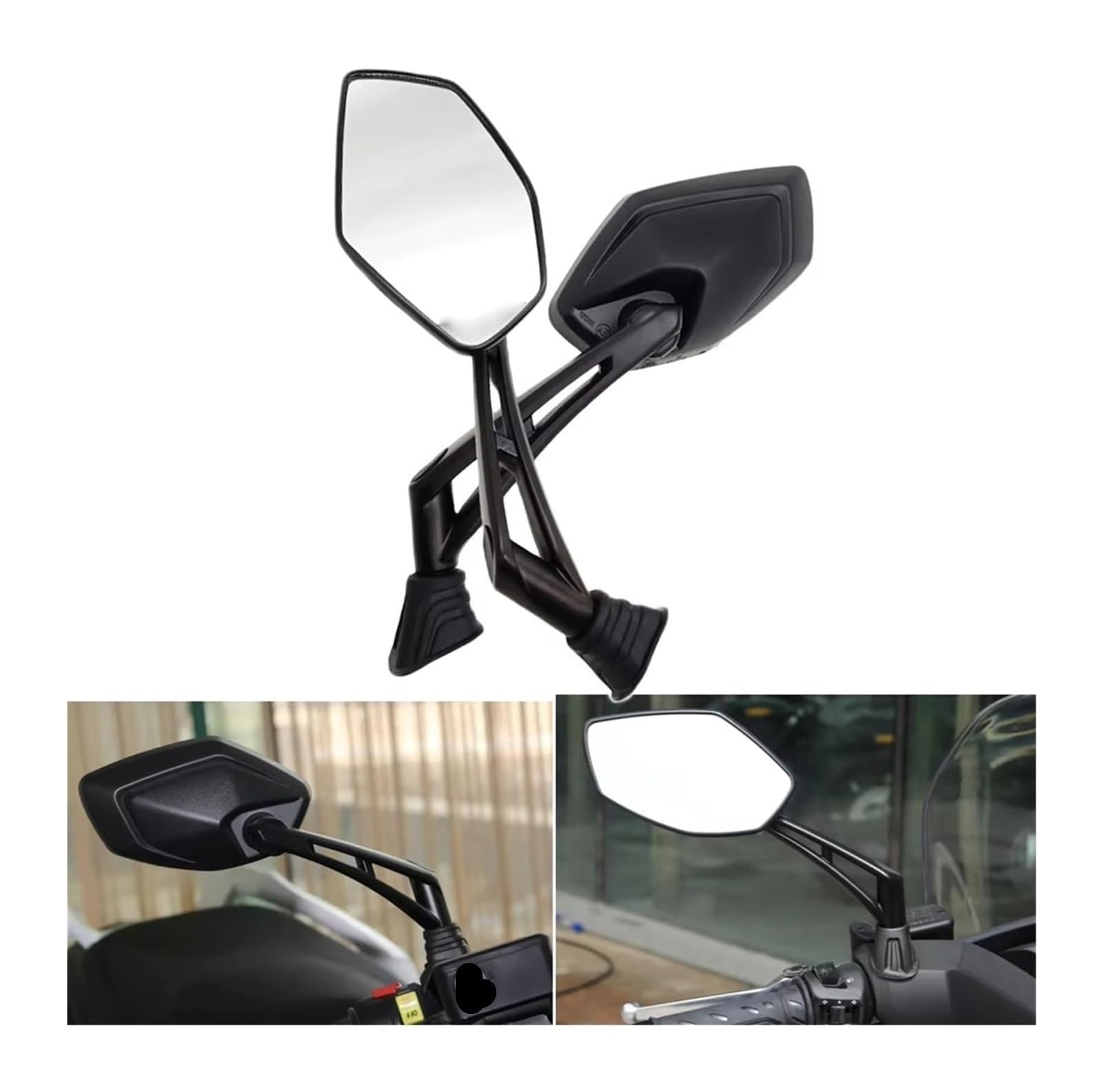 Espejo Retrovisor Motocicleta Para K&YMCO S350 CT300 CT250 L300 Para Clear For Vision Scooter Motocicleta Retrovisor Espejos Laterales
