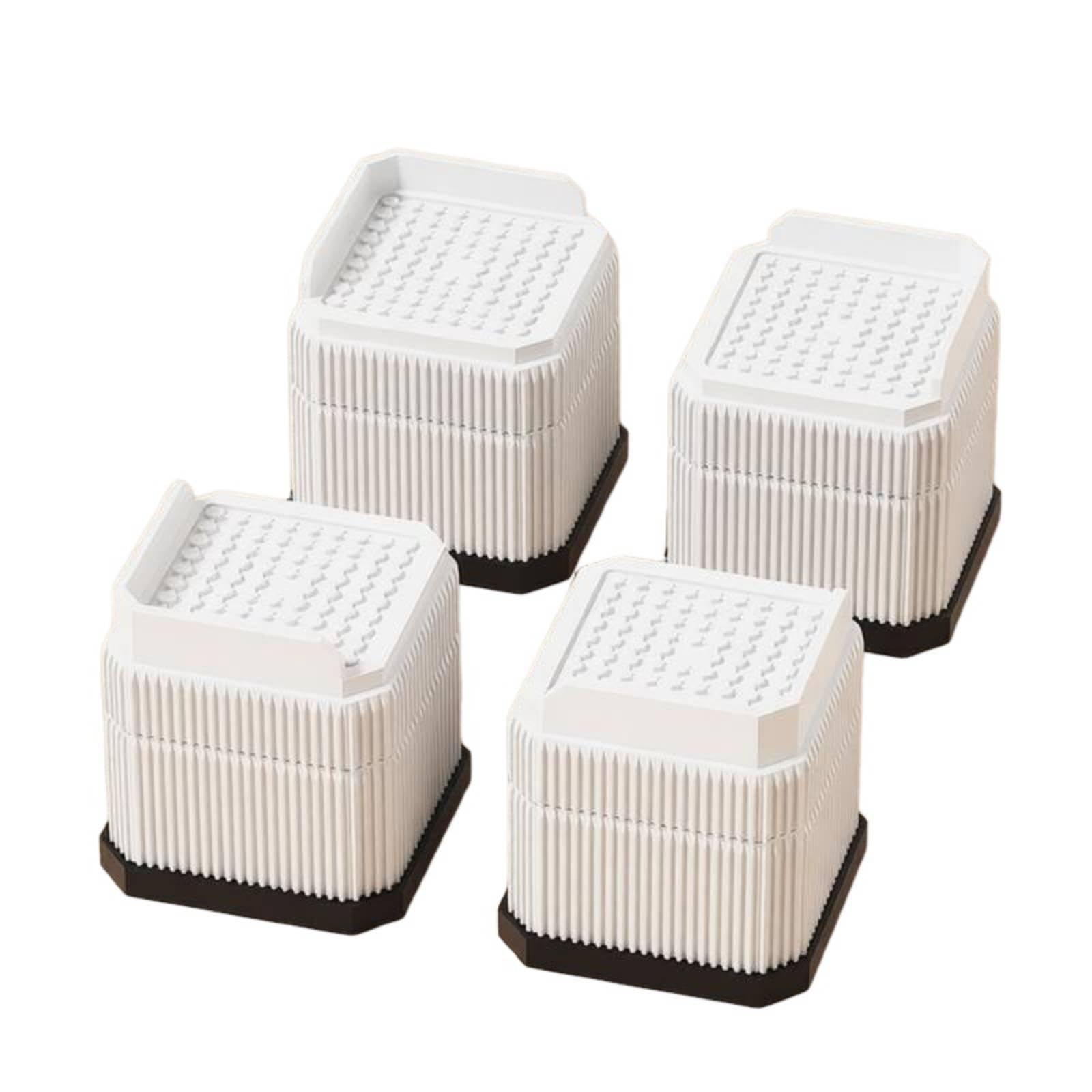 Urijx™ Stackable Furniture Riser Water Resistant Sofa Leg Elevator Shock Absorbing Anti-Slip Bed Riser 7.1Cm 087 White L Home & Garden | Furniture | Beds & Mattresses | Bed & Waterbed Accessories-image-29