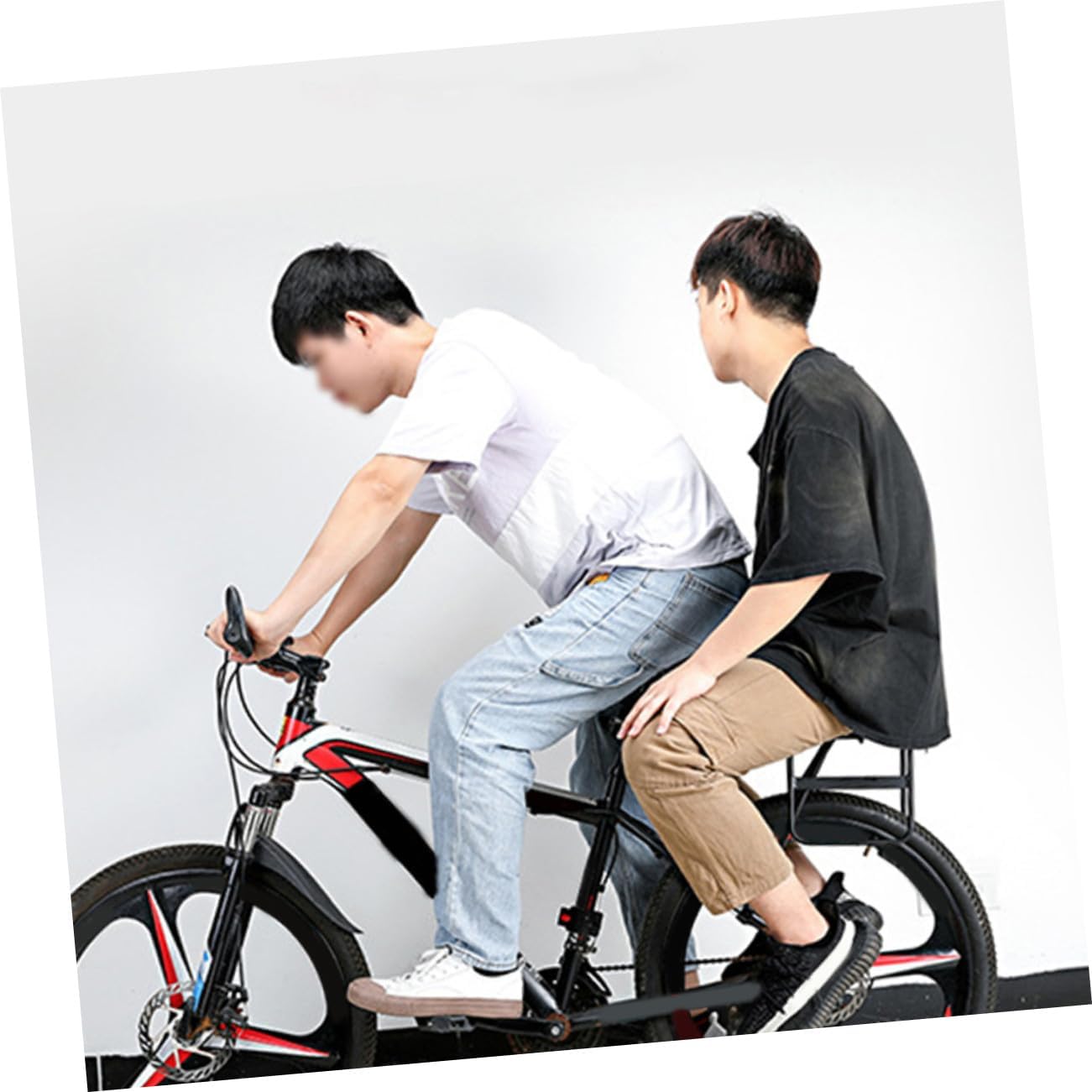 Mikinona Aluminum Alloy Bike Cargo Rack Rear Luggage Carrier for Mountain Road Folding Bikes Stable Rear Rack