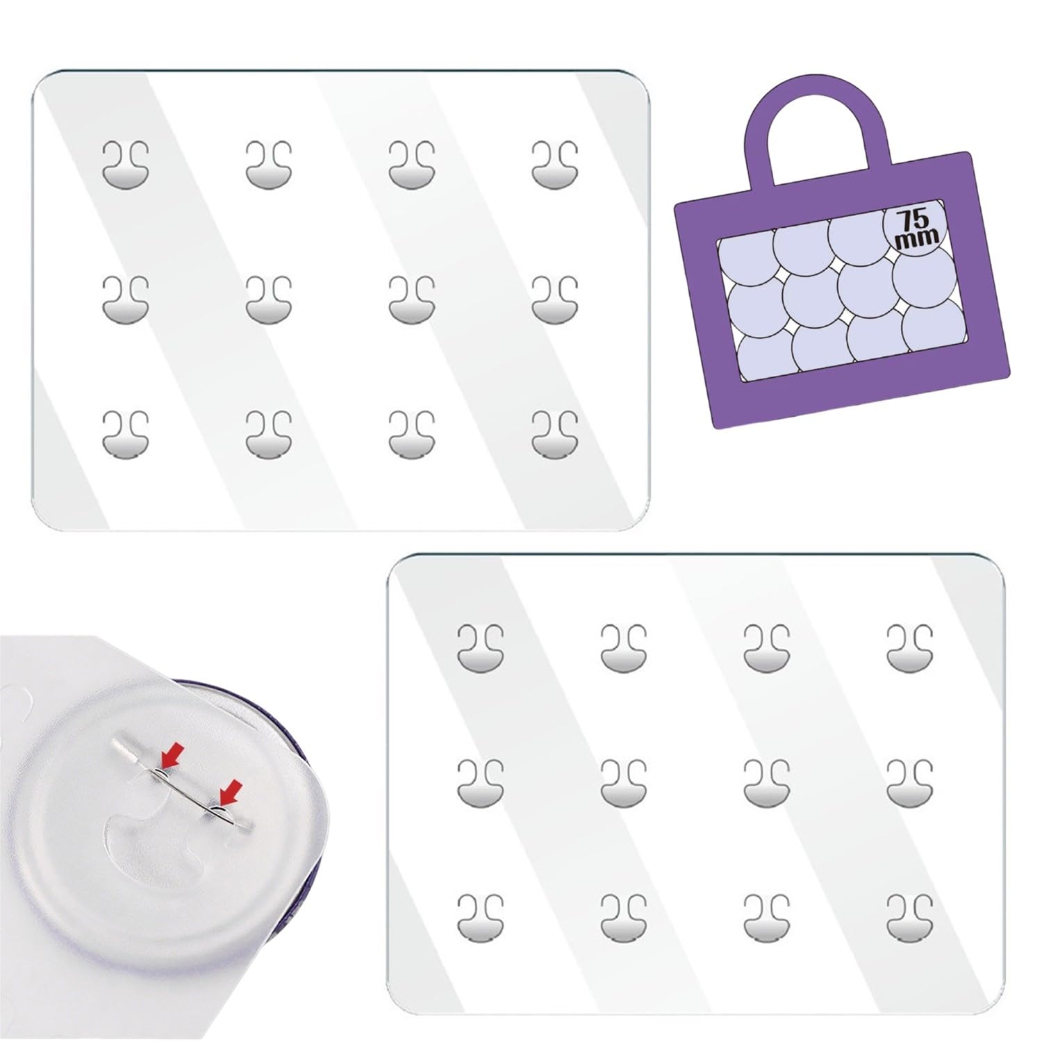 Amazon | 痛バッグ シート A4 2枚組 痛バ デコレーション 26.8×20cm 缶