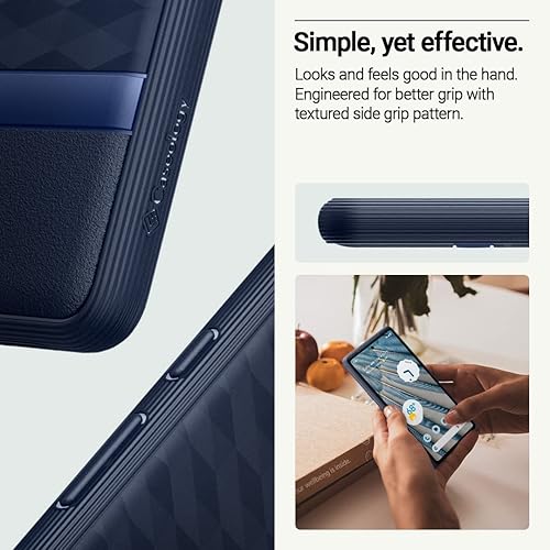 Miniatura 6 de Caseology Parallax - Funda 5G para Google Pixel 7a, probada en caídas de grado militar, diseño ergonómico mejorado (2023), color azul medianoche