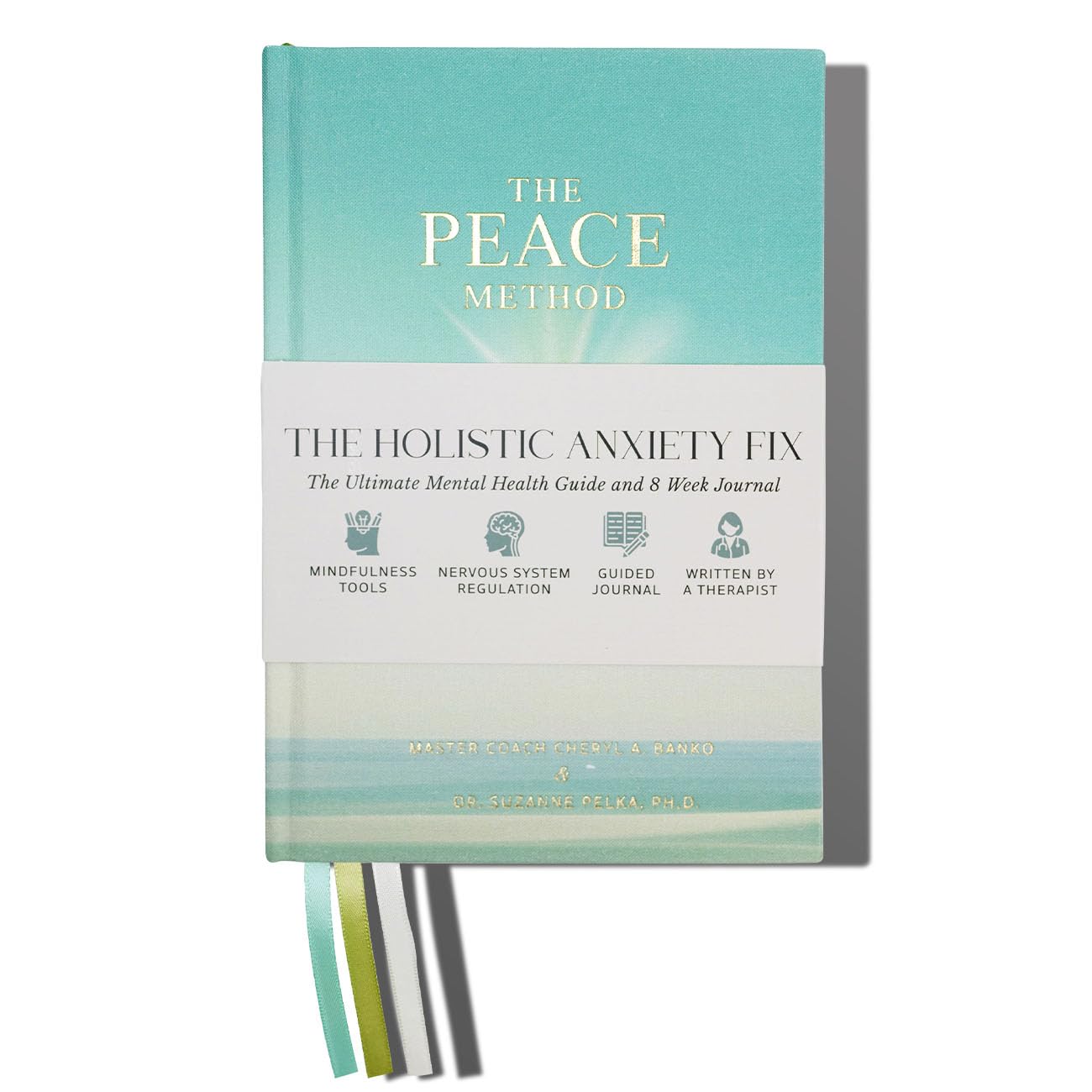 The Peace Method: 8-Week Holistic Anxiety Fix & Mental Health Wellness Planner (Ocean Sun)