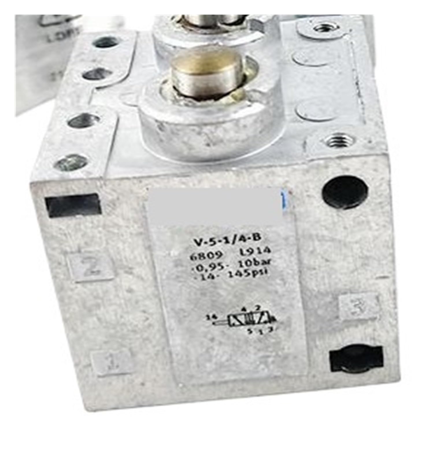 Vanne actionnée V-3-1/4-B 6808 distributeur pneumatique mécanique 1/4