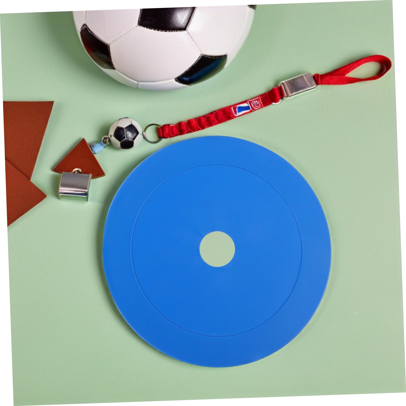 TOYANDONA 25pezzi Marcatori da Pavimento per Sport in Plastica Marcatori Antiscivolo per Allenamento Coni Piatti per Pratica di Agilità nel Calcio per Campi di Allenamento Tappetini