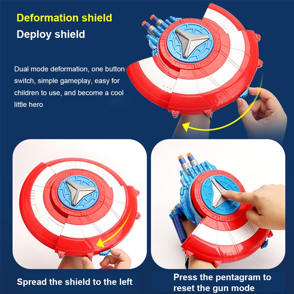 Lanceur de Bouclier Captain, Défensif et Accessoire de Cosplay Cadeau pour Les Enfants