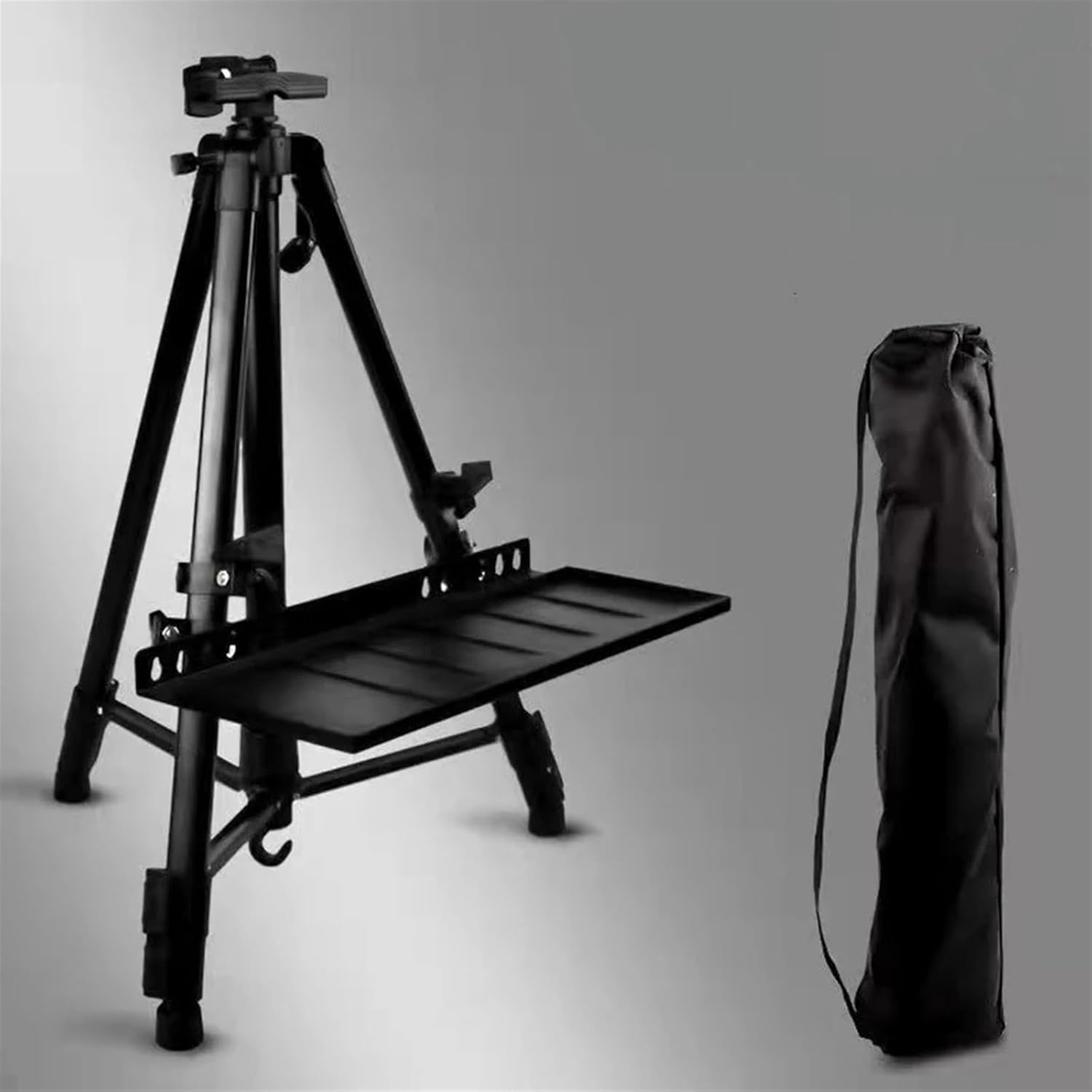AdjustabFoldabArt Cavalletto per artisti leggero PortabTravel Stand con vassoio verde per uso interno ed esterno, perfetto per pittori e forniture artistiche