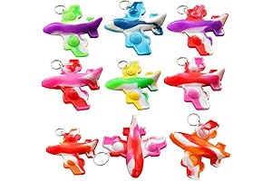 30-Pack Airplane Mini Pop Fidgets: The Perfect Party Favors for Birthdays and School!