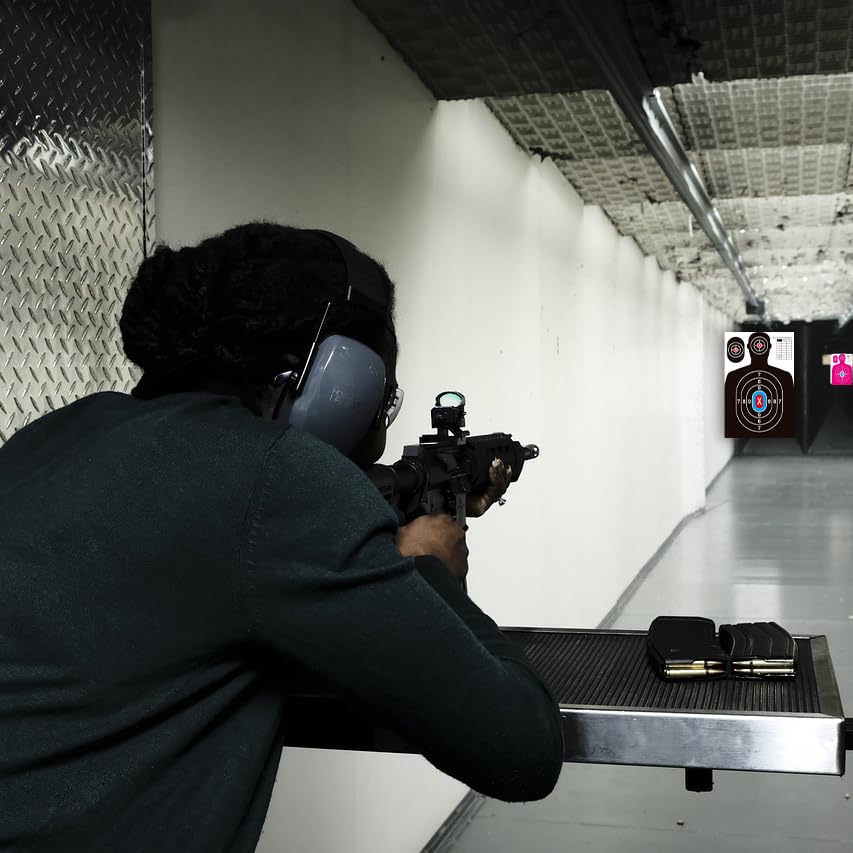 paper shooting targets for range bulk 23343534 silhouette with red bullseyeheavy duty shooting targets paperindoor and outdoor usesuitable for handgunsbb gunsairsoftrifles