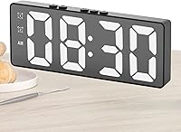 Vista 1 de Battery Digital Clock Small, Electronic Digital Alarm Clocks, Reliable Mini Digital Clock, Battery Operated Desk Clock with Improved Time