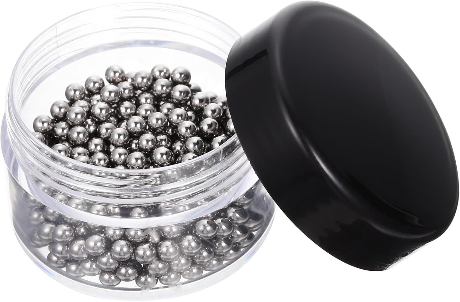 Hemoton 400Pcs 3Mm Stainless Steel Clean Beads for Wine Decanter Glass Bottle Vase Carafe Cleaning Balls Reusable Solid Steel Spheres