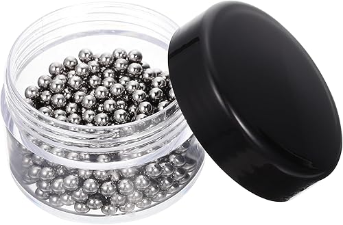 Hemoton 400 cuentas limpias de acero inoxidable de 0.118 in para jarra de vino, botella de vidrio, jarrón, jarra, bolas de limpieza, esferas de