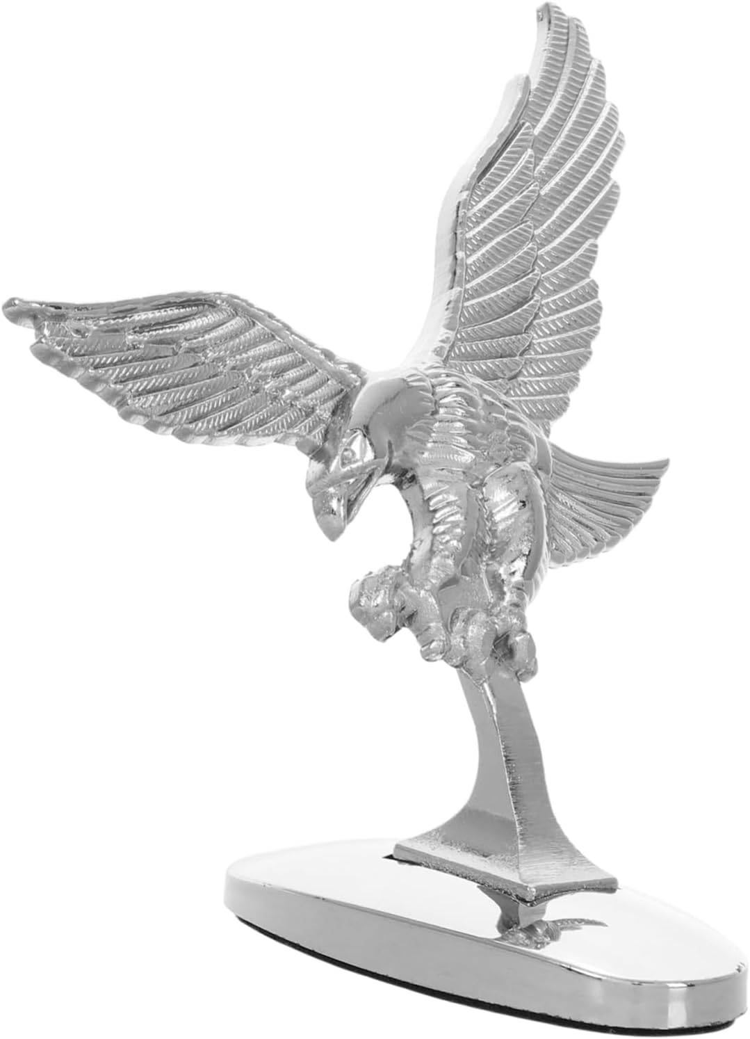 VOSAREA Retro Motorbike Hood Badge Statue Car Sturdy Metal Car Hood Ornament Wings
