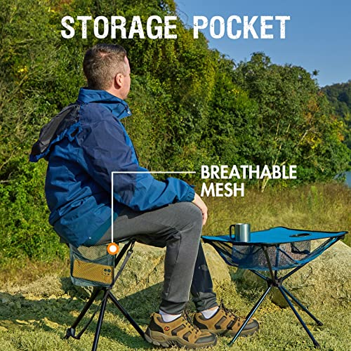 Image of Portal Tall Folding Tripod Stool for Outdoor Camping Walking Hunting Hiking Fishing Travel, Support 225 lbs